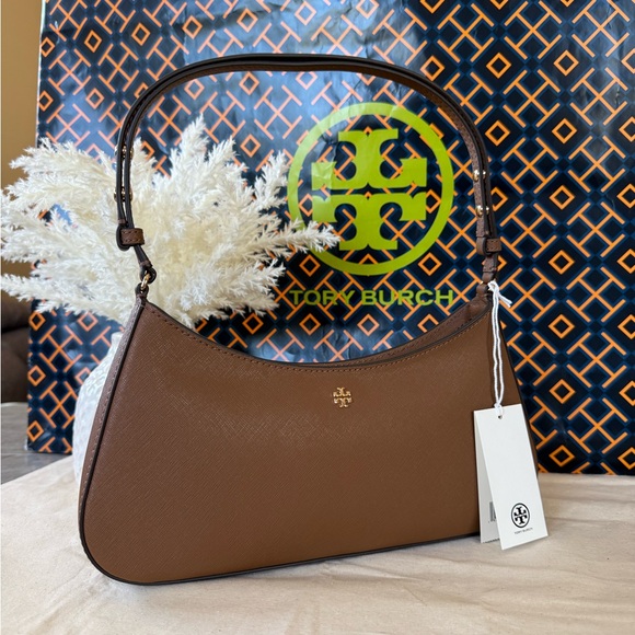 Tory Burch emerson mooseShoulder Bag with gold hardware